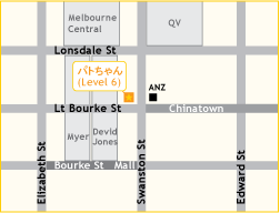 メルボルン支店地図